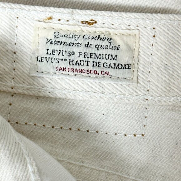 Levi's Wedgie Icon Jeans Off White - Picture 9 of 14